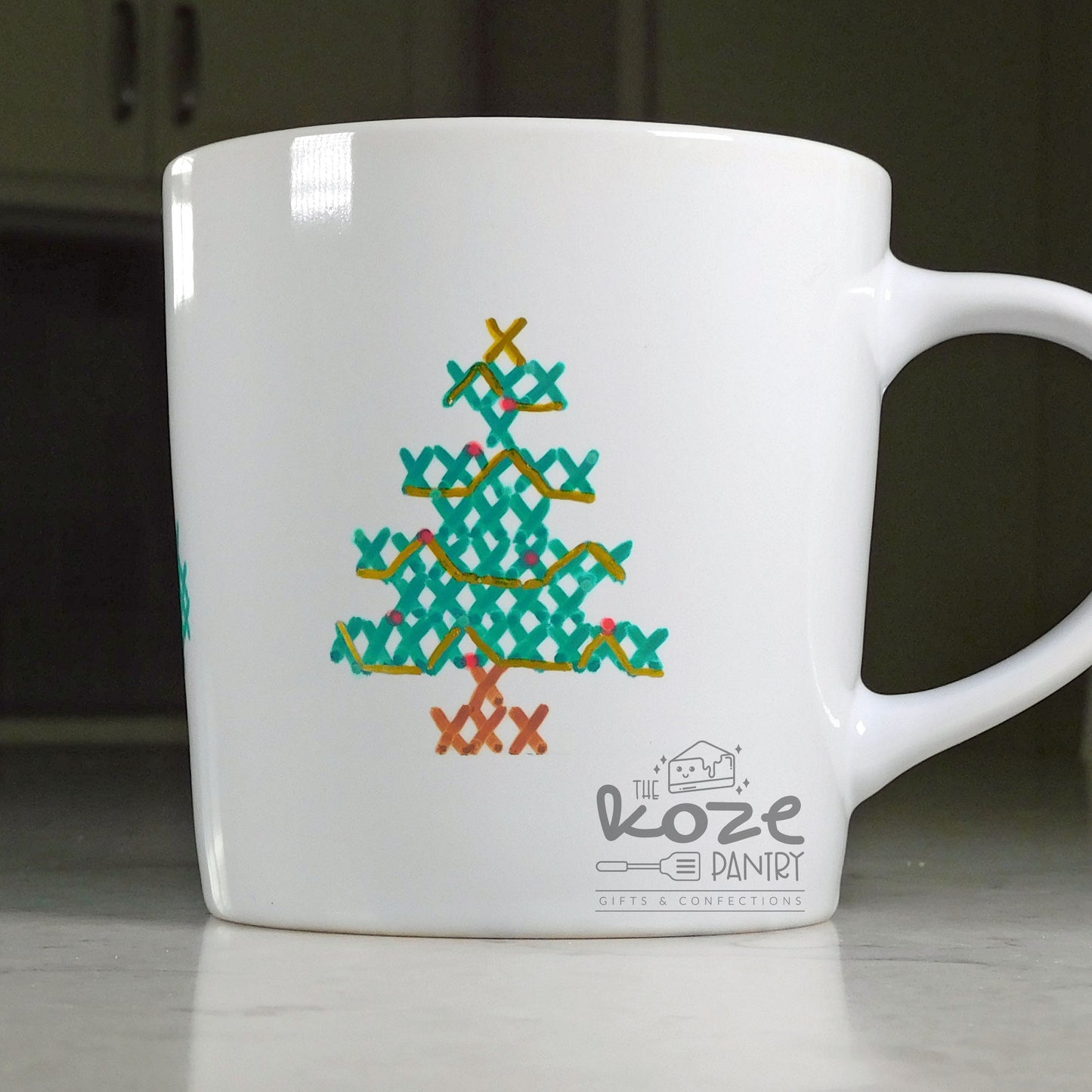 Cross Stitch Christmas Time 17.8 oz Mug