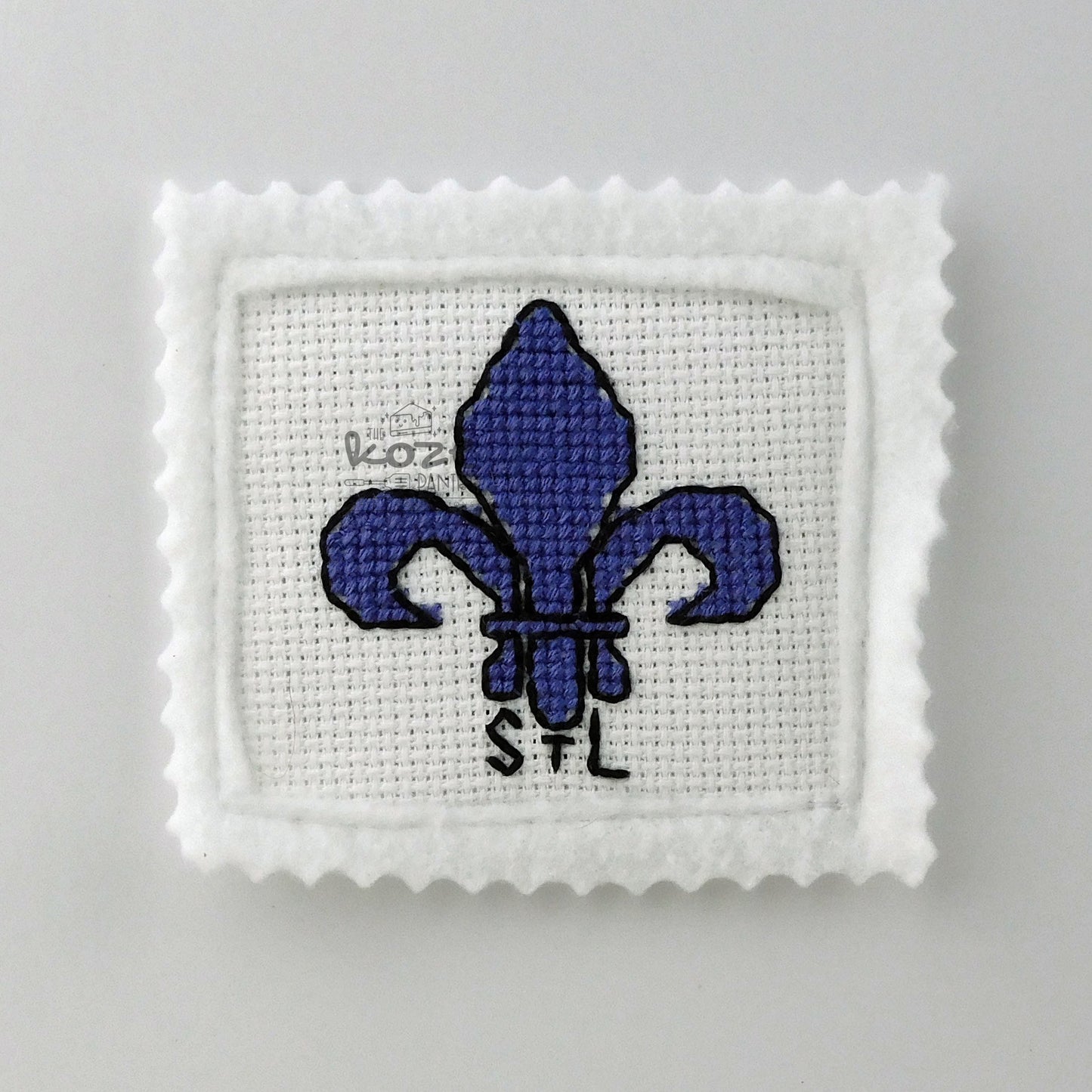 Fleur De Lis Stamp Magnet