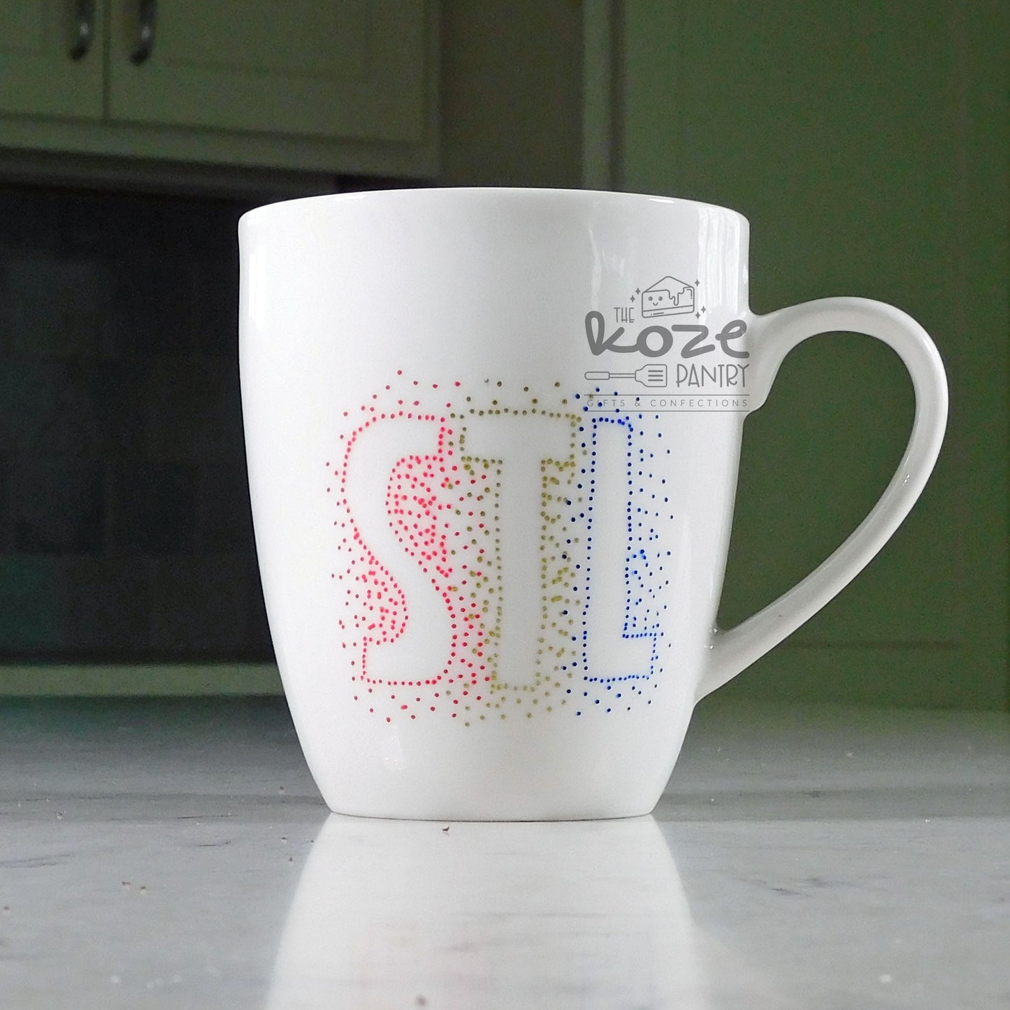 STL & Fleur De Lis 12 oz Mug