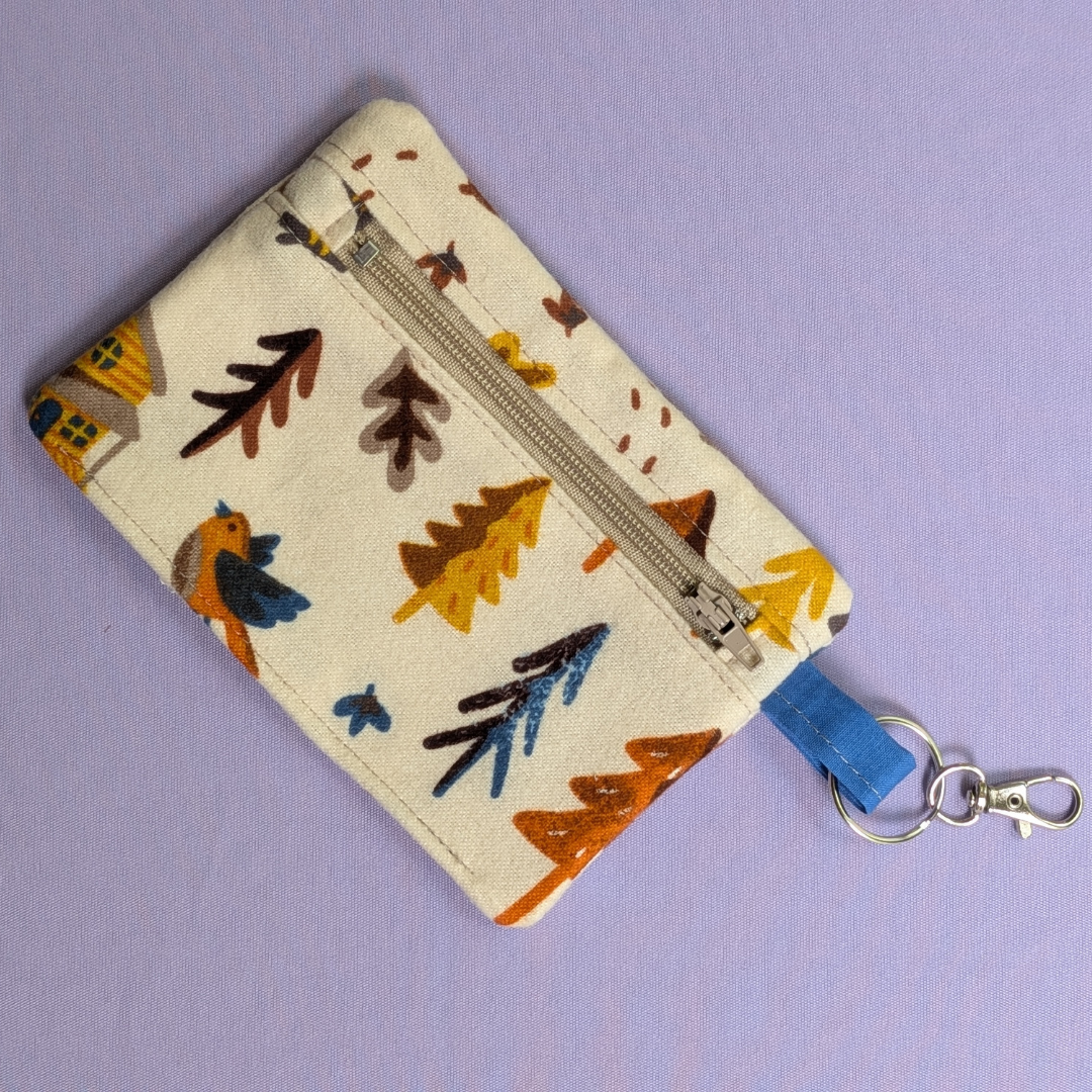Animal & Nature Keychain Zipper Pouches