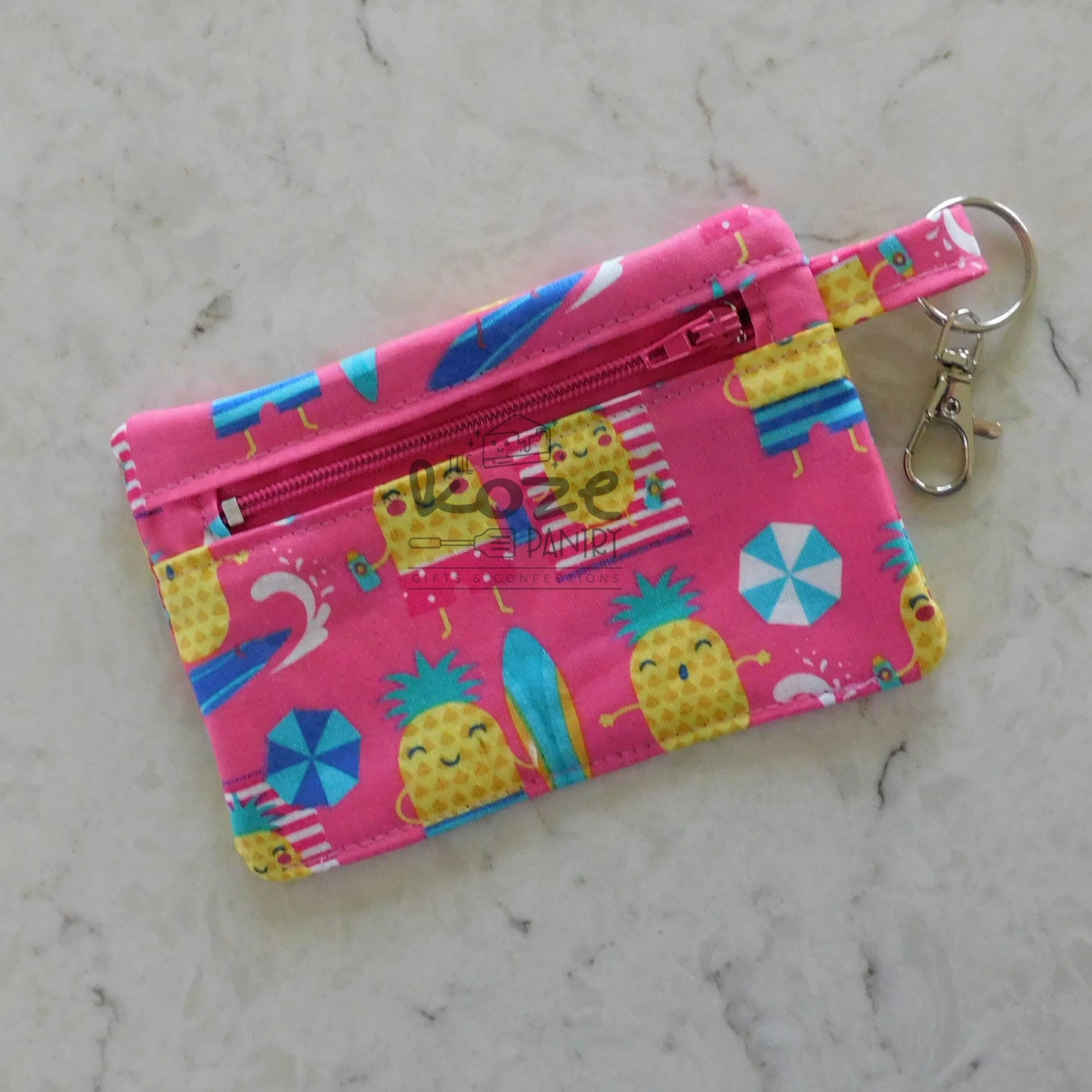Food Keychain Zipper Pouches