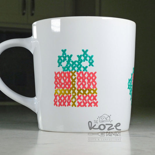 Cross Stitch Christmas Time 17.8 oz Mug