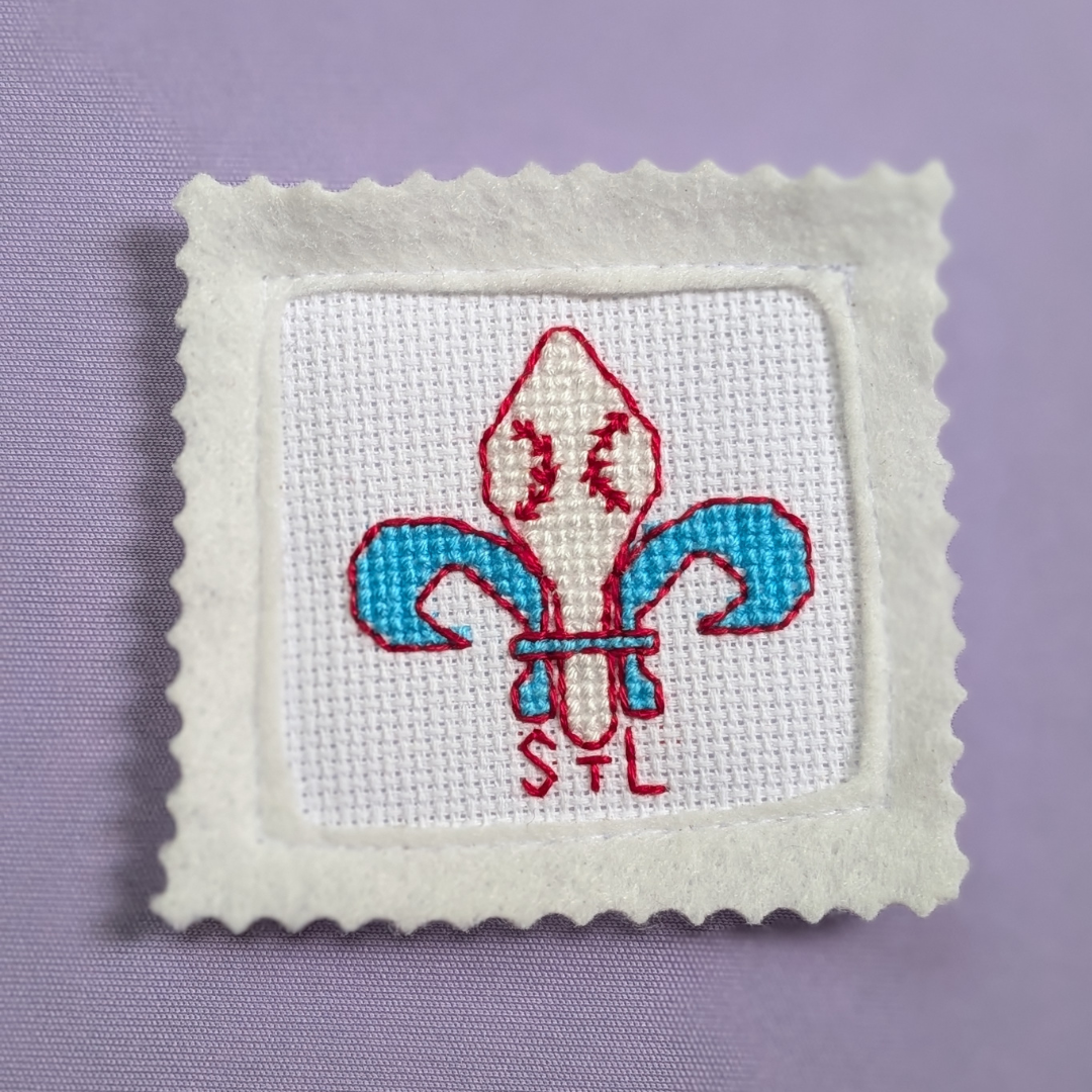 Fleur De Lis Stamp Magnet