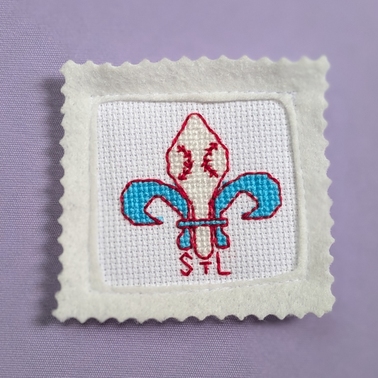 Fleur De Lis Stamp Magnet