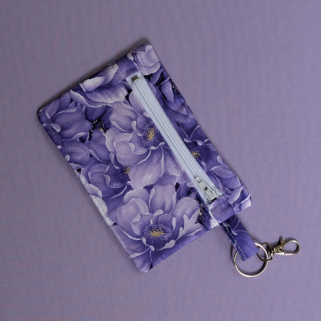 Floral Keychain Zipper Pouches
