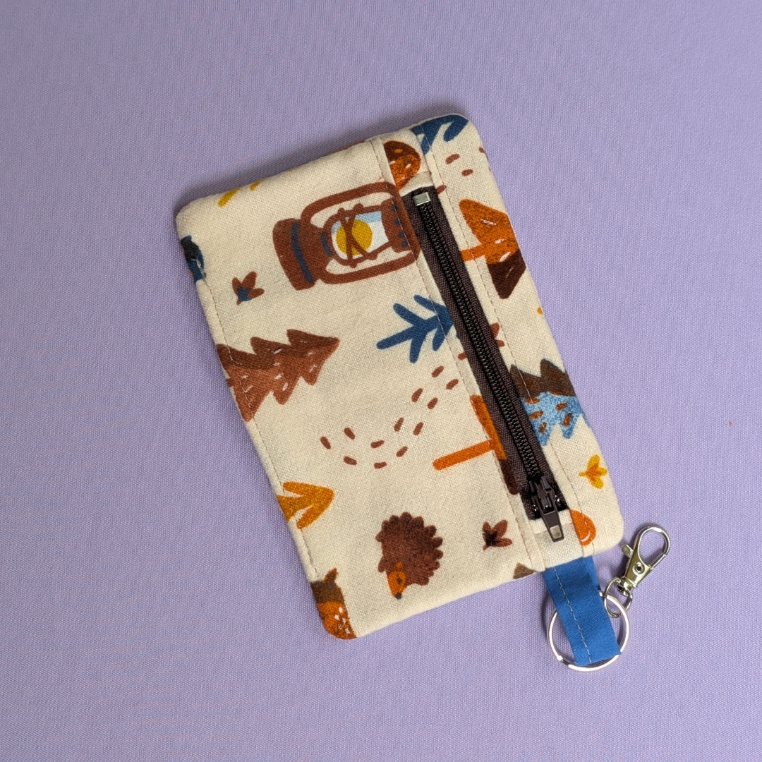 Animal & Nature Keychain Zipper Pouches