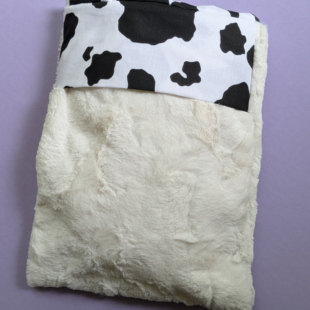 White Cow Book Pouch