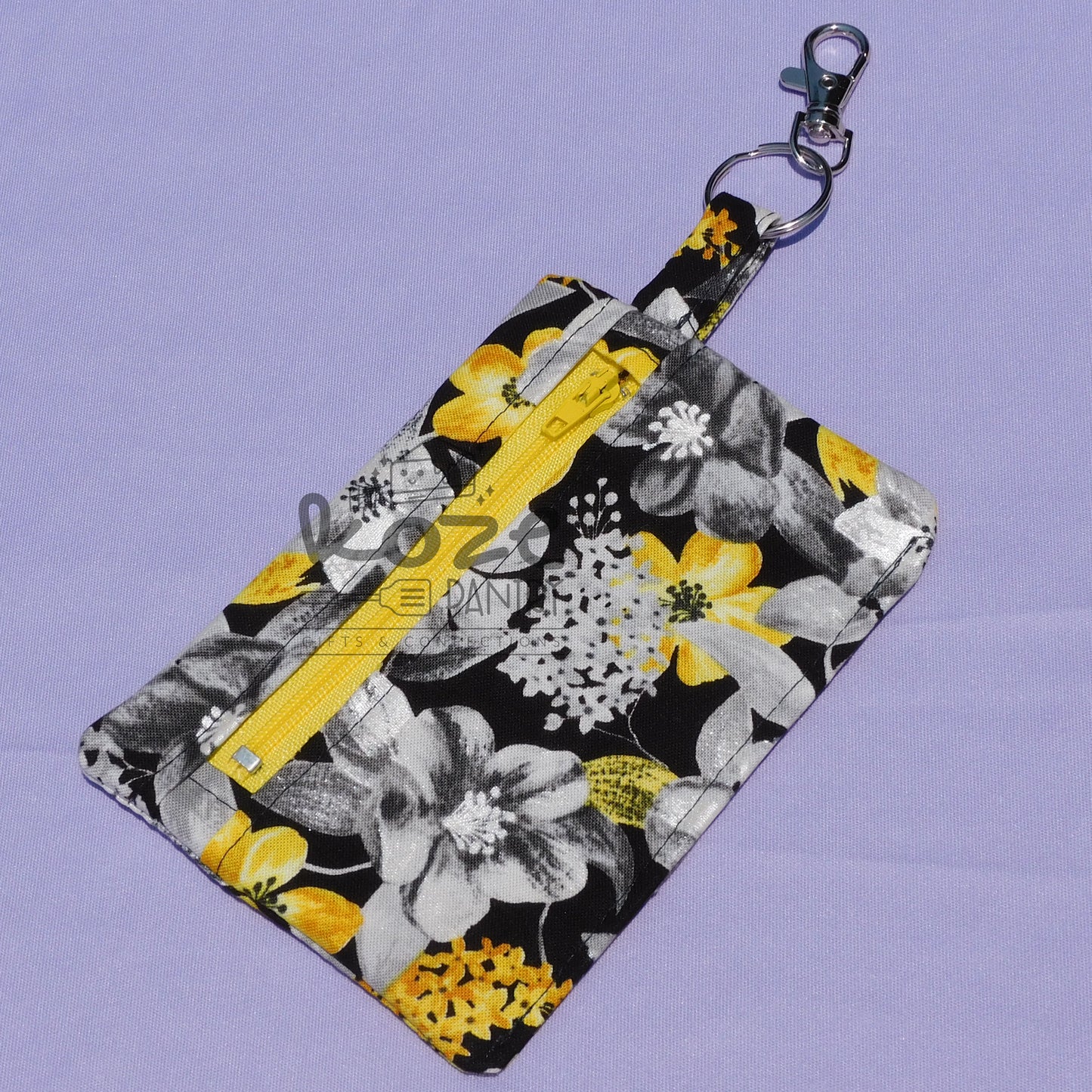 Floral Keychain Zipper Pouches