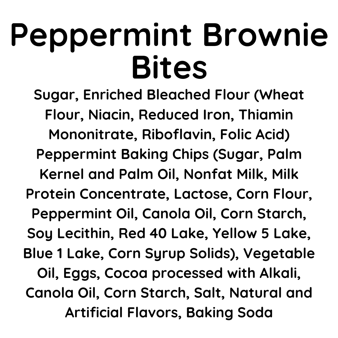 Peppermint Brownie Bites