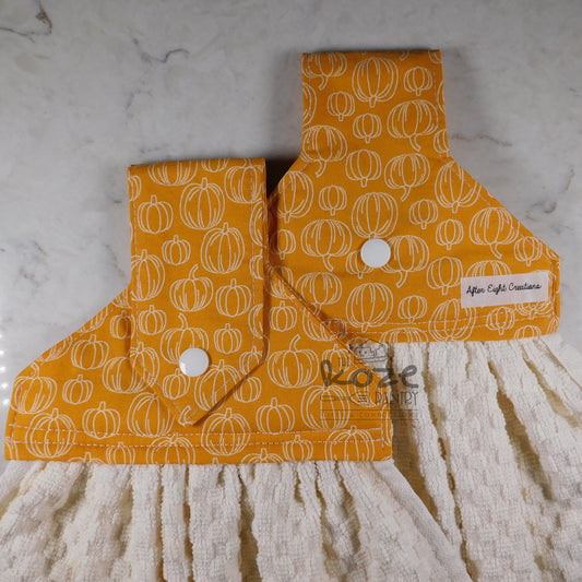 Pumpkin Hanging Snap Towels