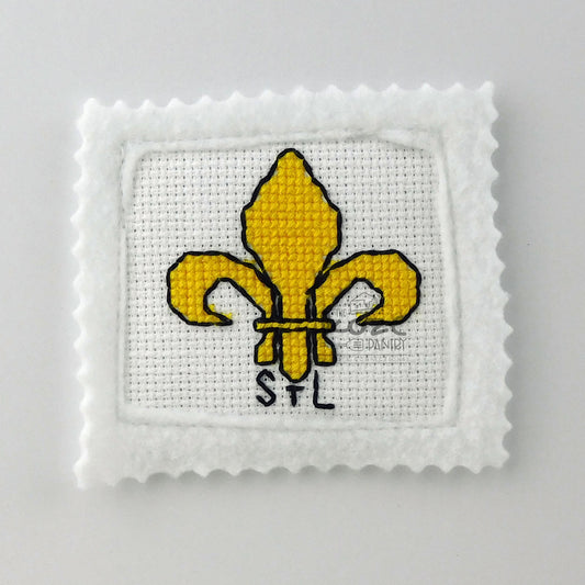 Fleur De Lis Stamp Magnet