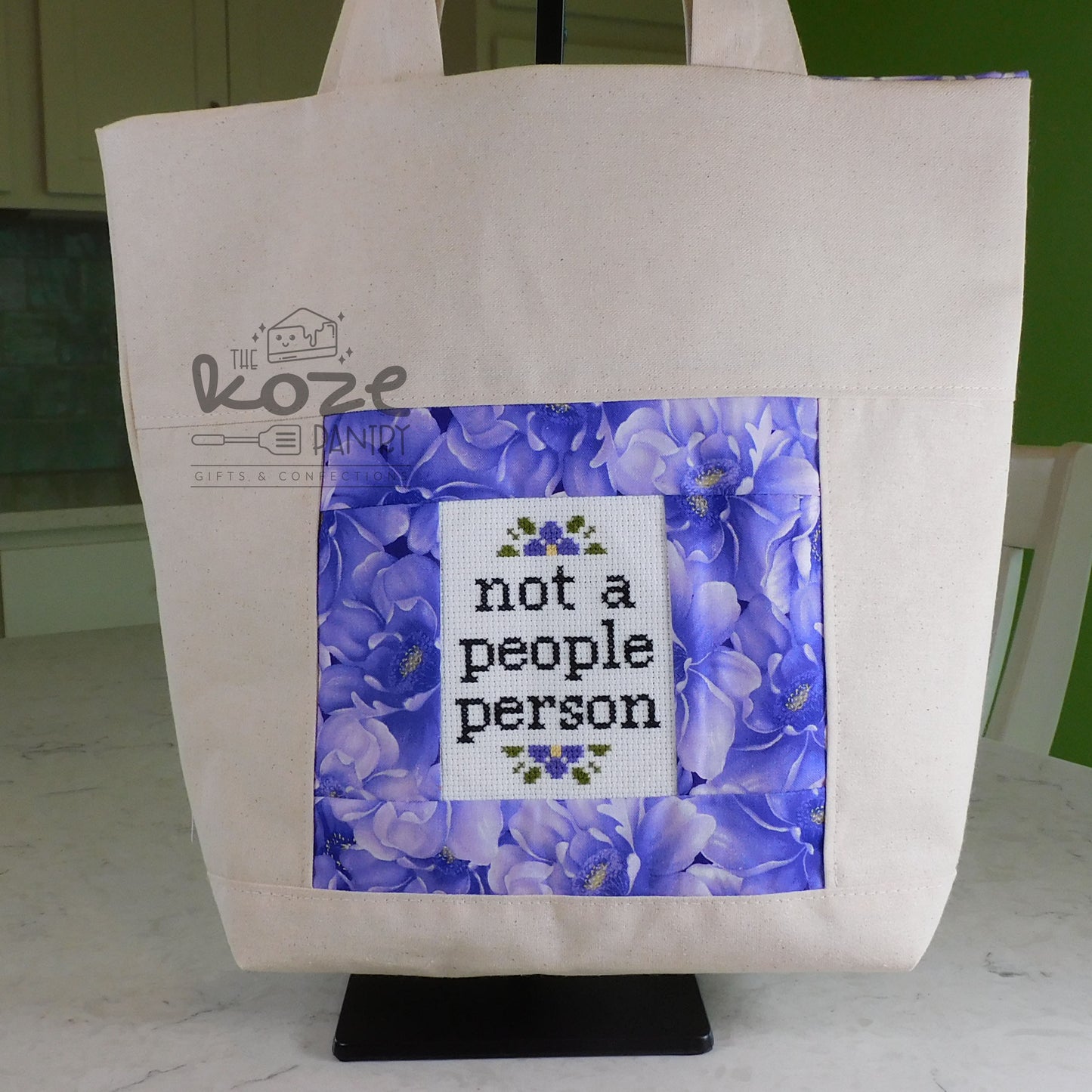 Cross Stitch People Tote