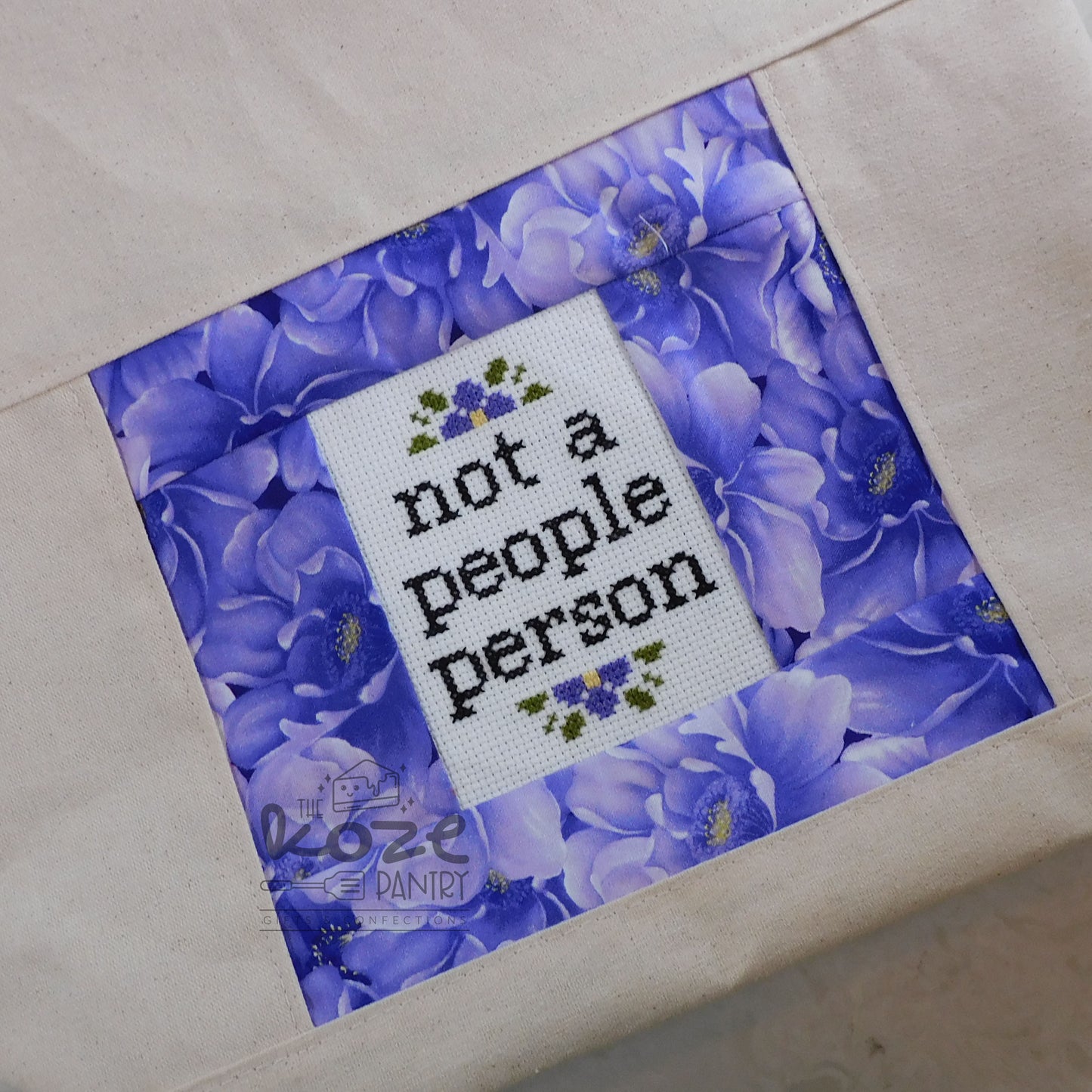 Cross Stitch People Tote