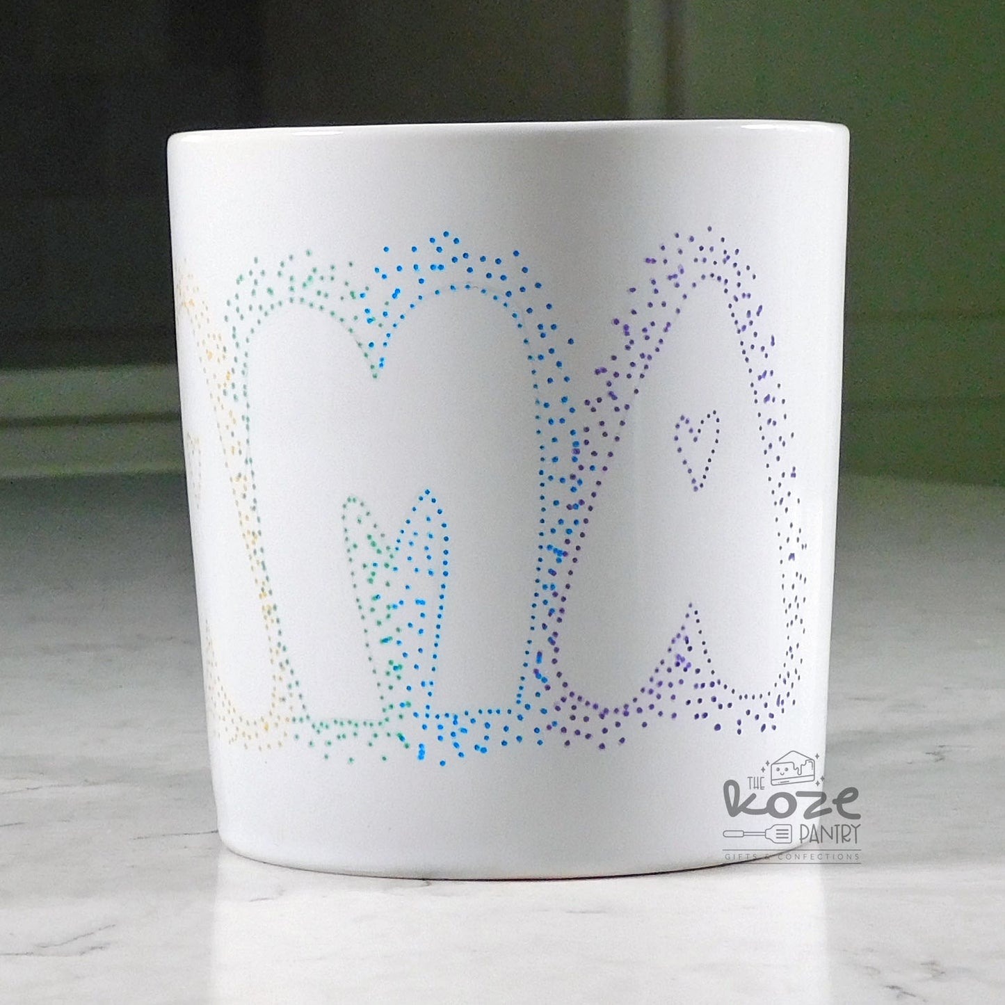 Rainbow Heart Mama 17.8 oz Mug