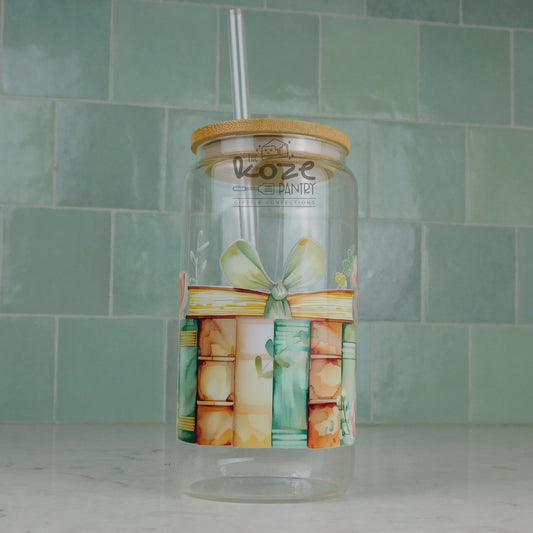 Watercolor Books 16 oz Glass Can